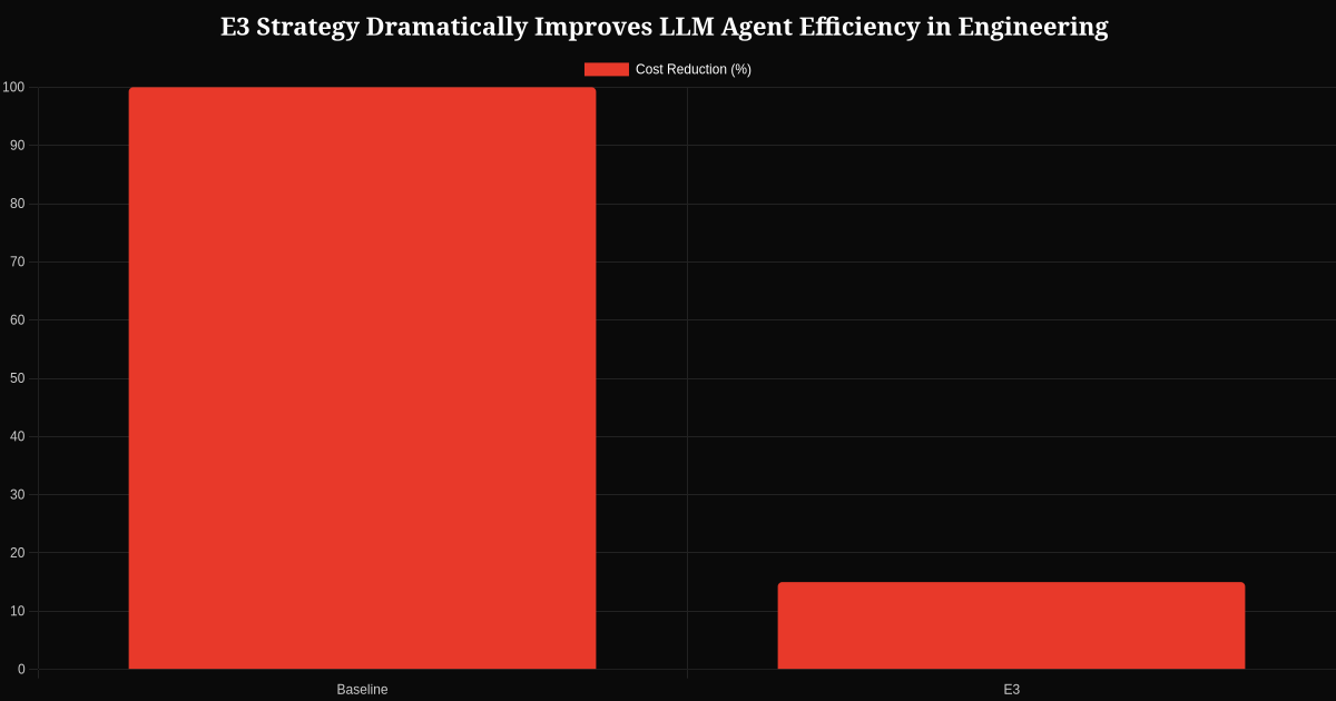 Data visualization 1 for E3 Strategy Dramatically Improves LLM Agent Efficiency in Engineering Workflows